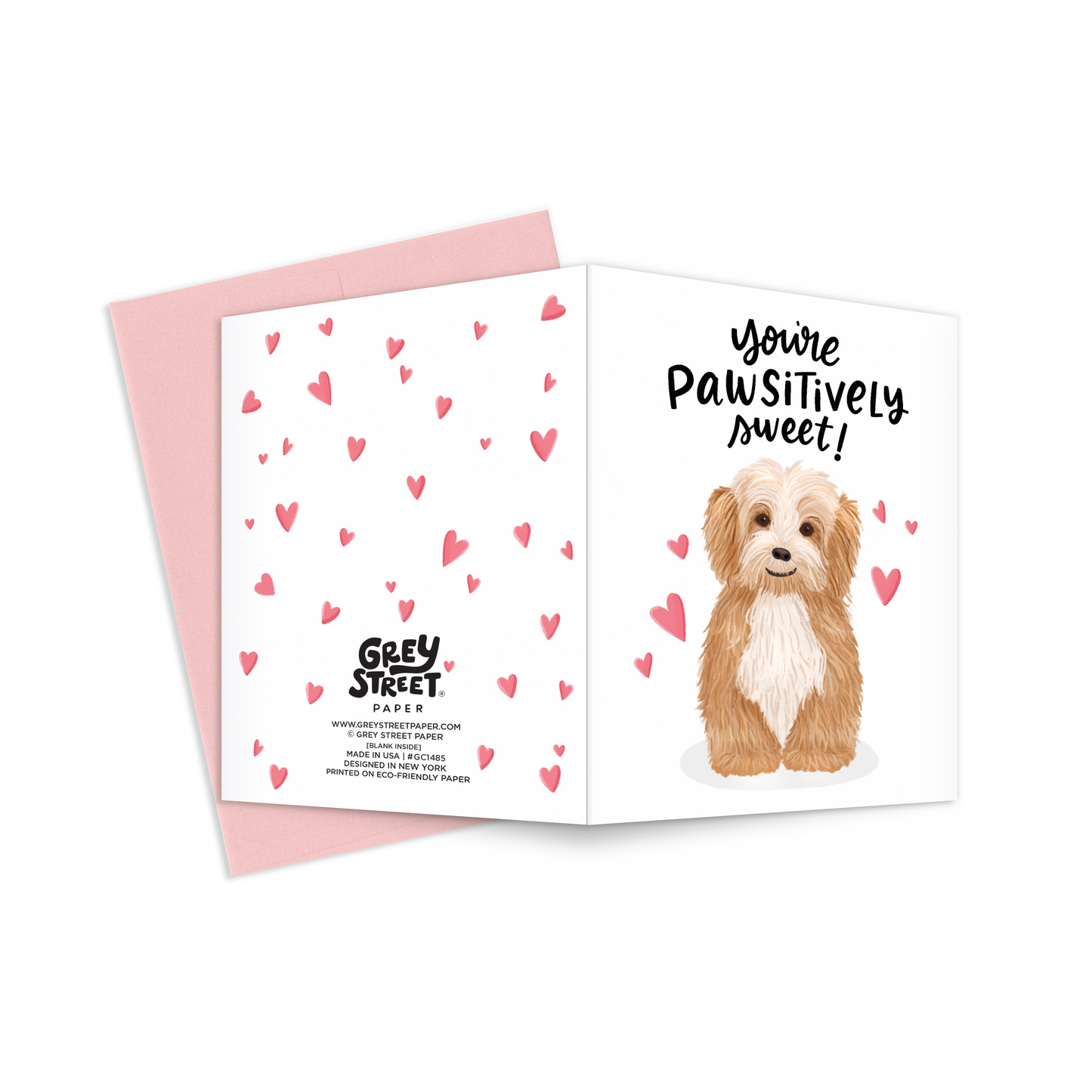 Pawsitively Sweet Dog Love Greeting Card