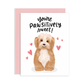 Pawsitively Sweet Dog Love Greeting Card