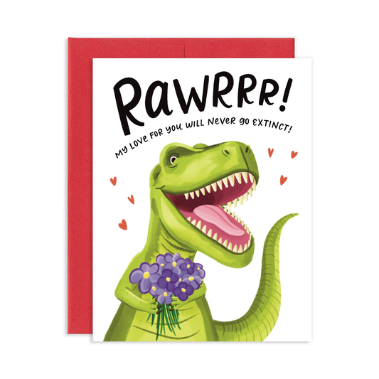 Dinosaur Love Greeting Card