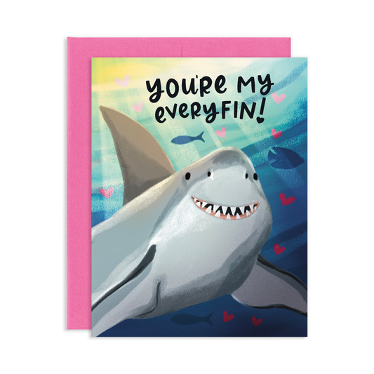 Everyfin Shark Love Greeting Card