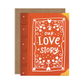 Our Love Story Book Anniversary Greeting Card