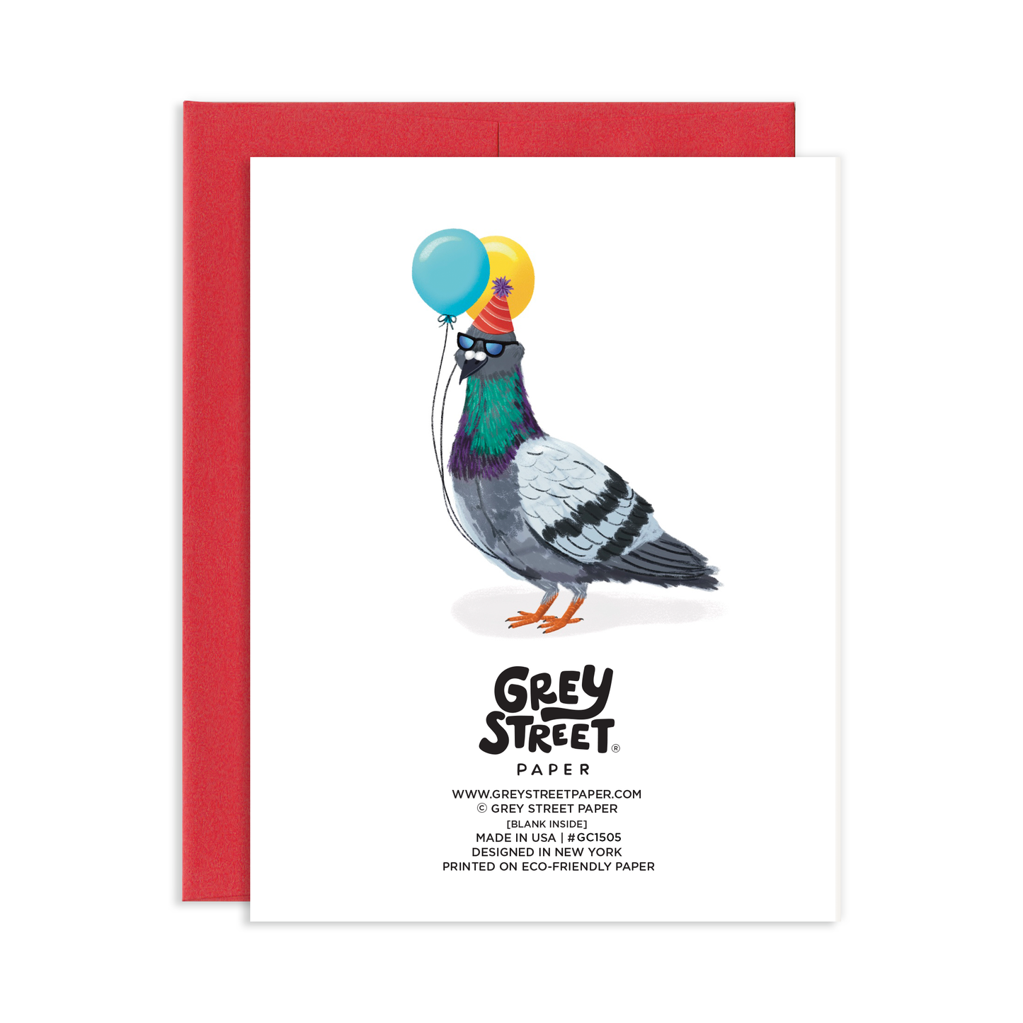 Coo Pigeon Happy Birthday Greeting Card