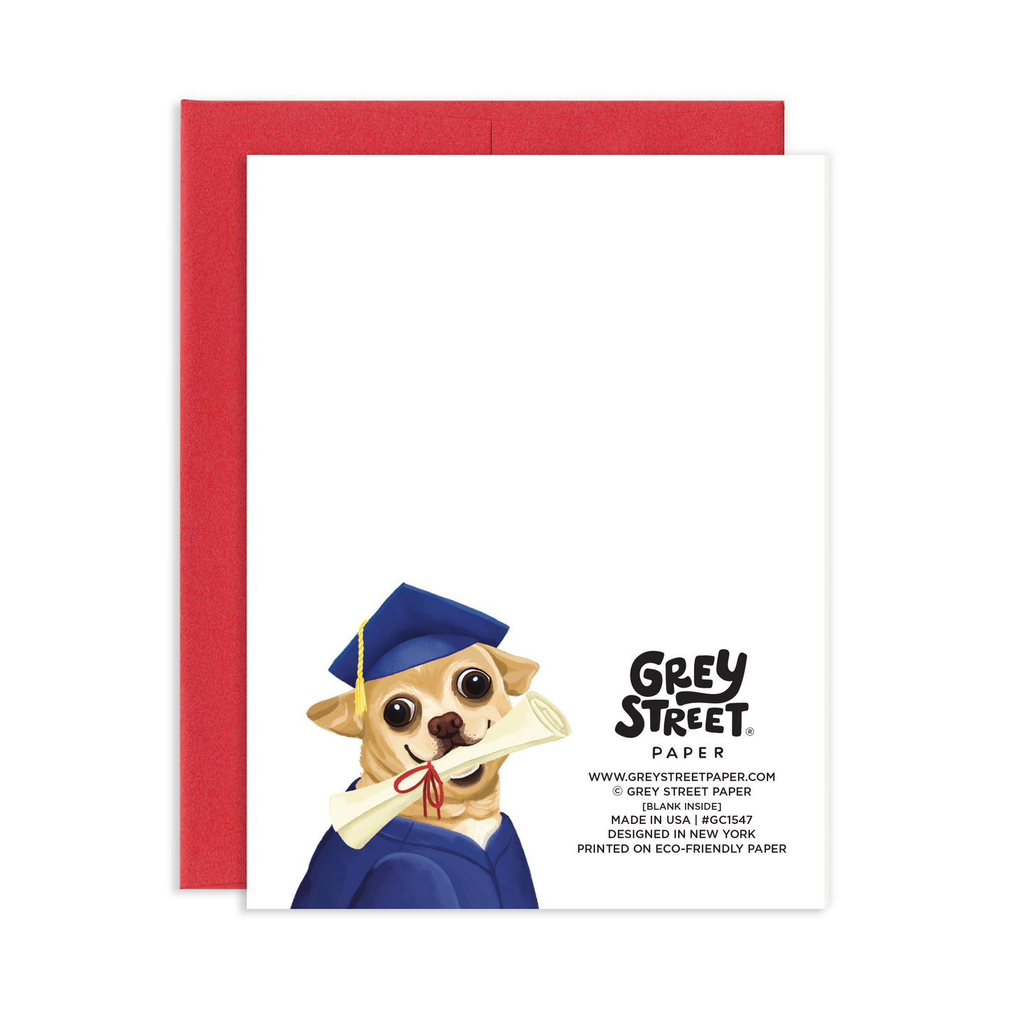 You Did It Cute Chihuahua Dog Graduation Greeting Card