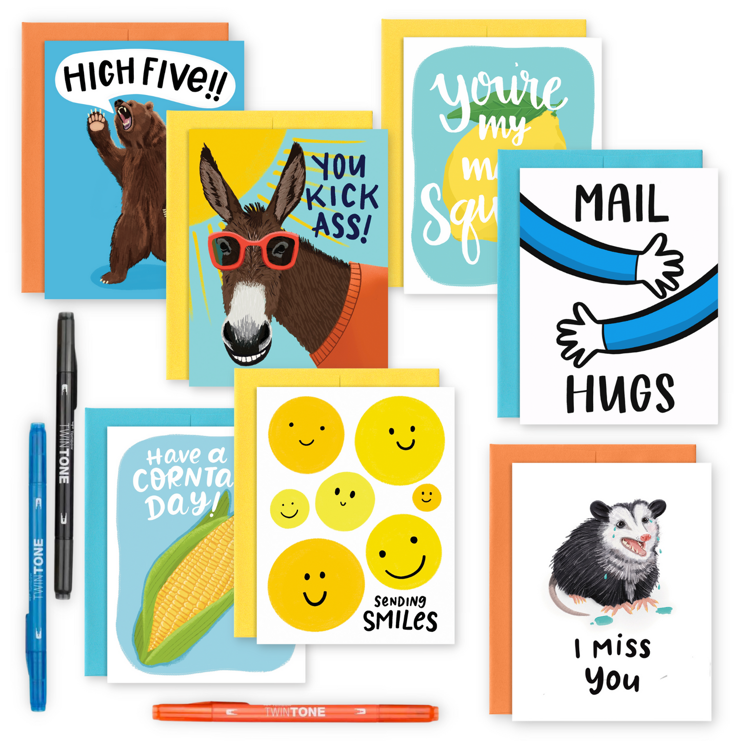 Thinking of You Greeting Card + Pen Bundle