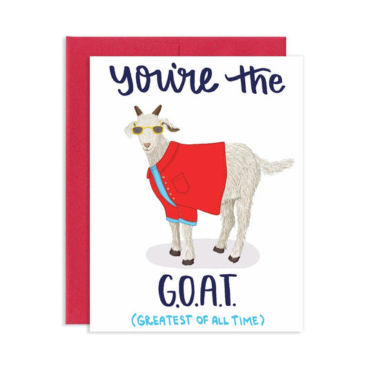 The GOAT Greeting Card | Old Logo