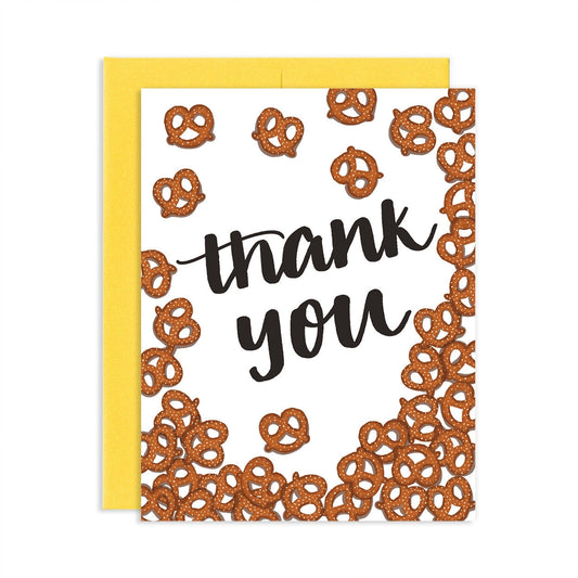 Thank You Pretzels Greeting Card | Old Logo