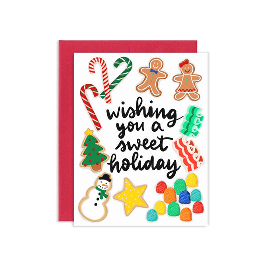 Wishing You A Sweet Holiday Greeting Card | Old Logo