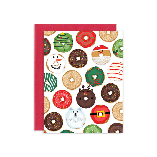 Holiday Donuts Greeting Greeting Card | Old Logo
