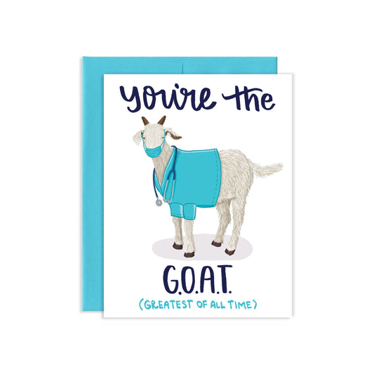 Healthcare GOAT Greeting Greeting Card | Old Logo