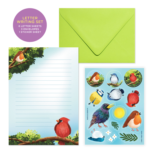 Colorful Birds Letter Writing Set