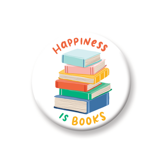 Happiness Is Books Books Magnet