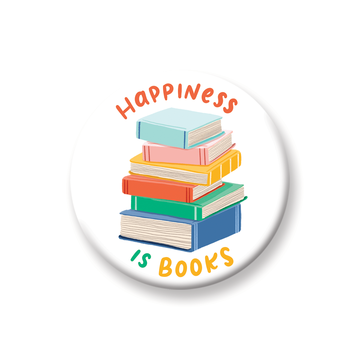 Happiness Is Books Books Magnet