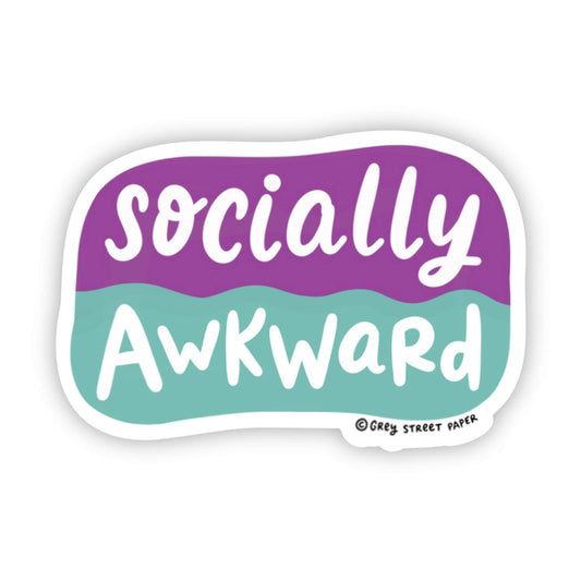 Socially Awkward Vinyl Sticker