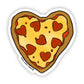 Pizza Heart Vinyl Sticker