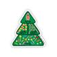 Elf Food Groups Christmas Holiday Ornament Card Sticker Set