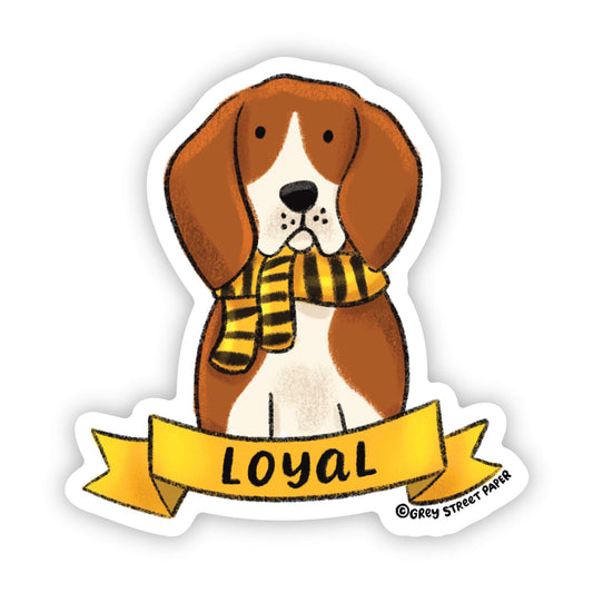Magical Loyal Beagle Dog Vinyl Sticker