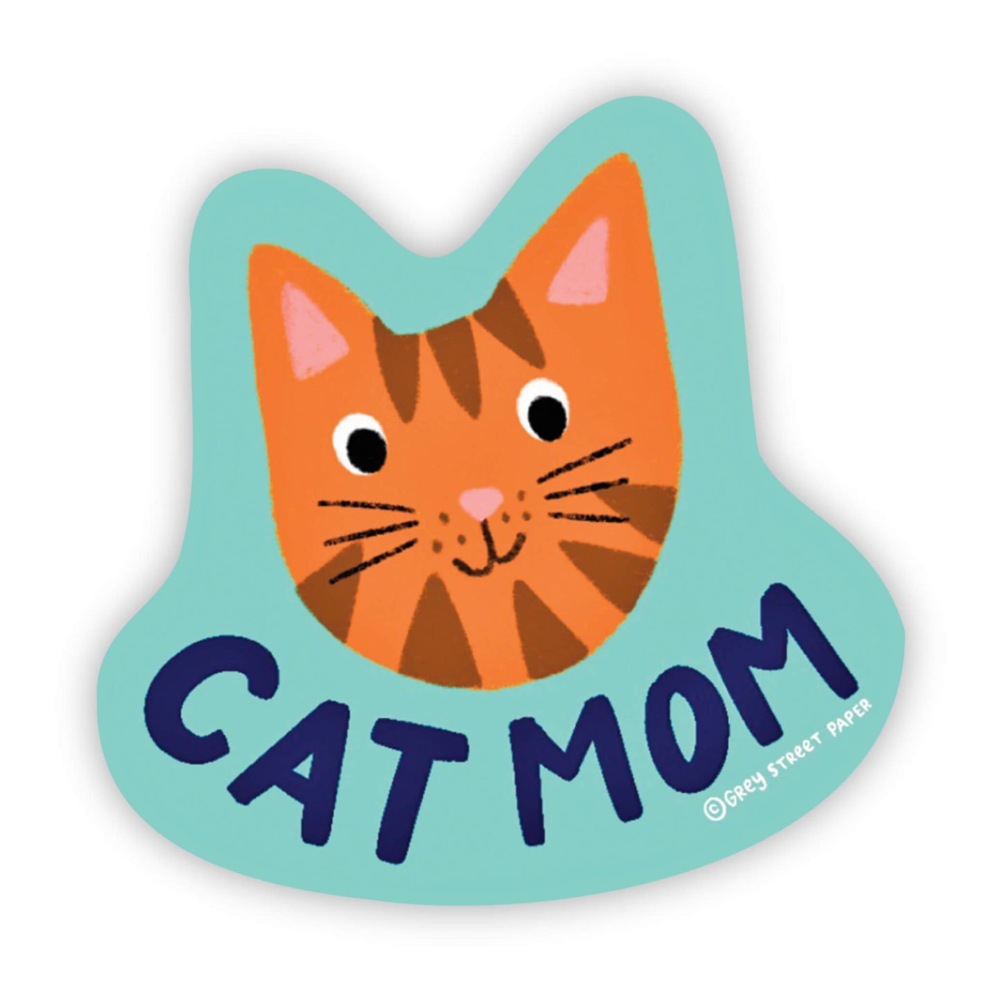 Cat Mom Vinyl Sticker