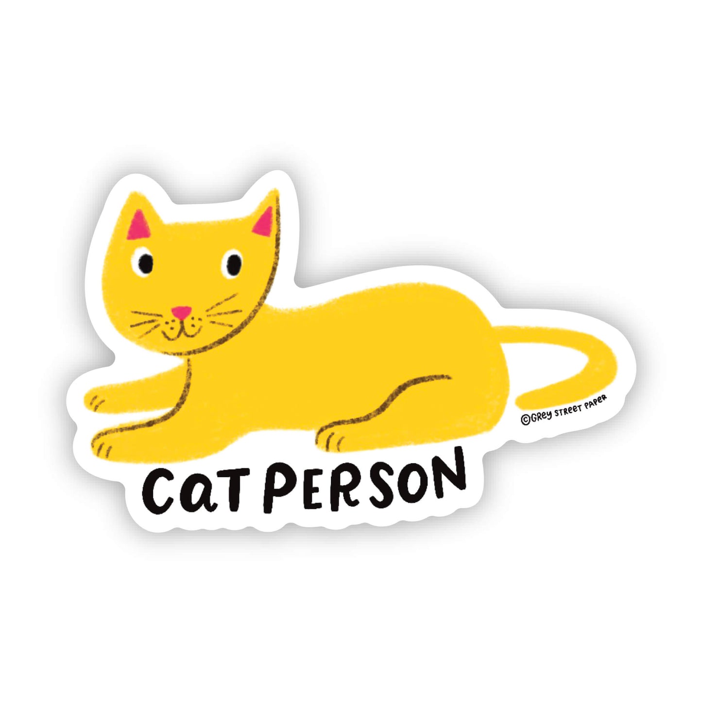 Cat Person Sticker