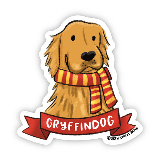 Magical Lion Golden Retriever Dog Sticker