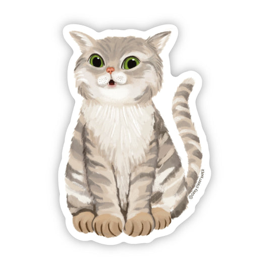 Smiling Cat Sticker