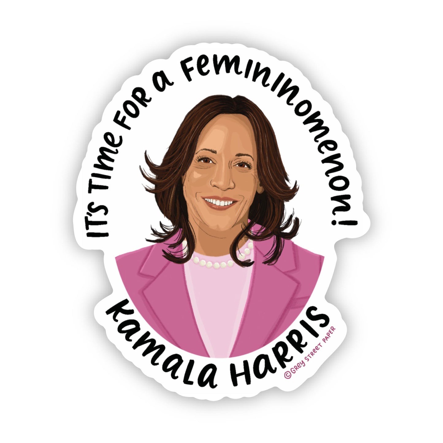 Kamala Harris Femininominon Vinyl Sticker