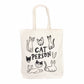 Cat Person Canvas Tote Bag