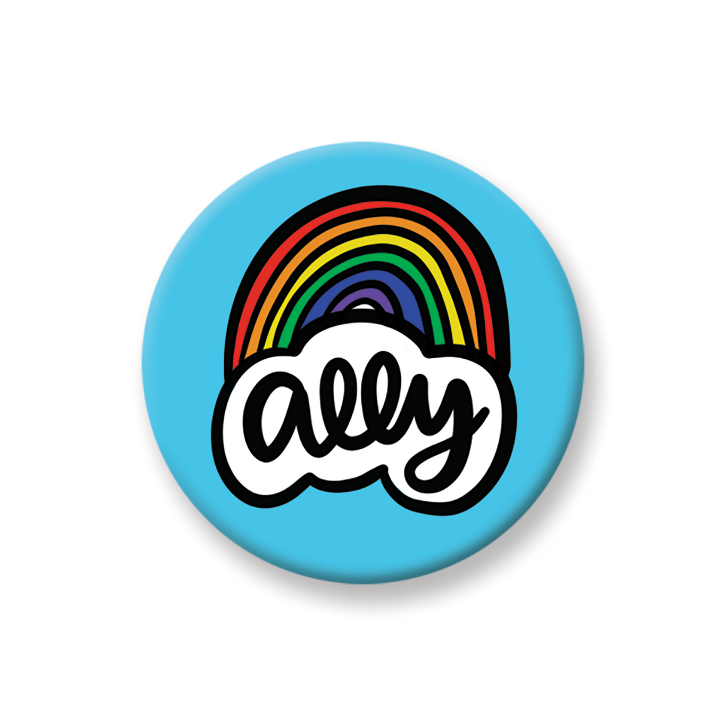 LGBTQ Ally Pin-Back Button