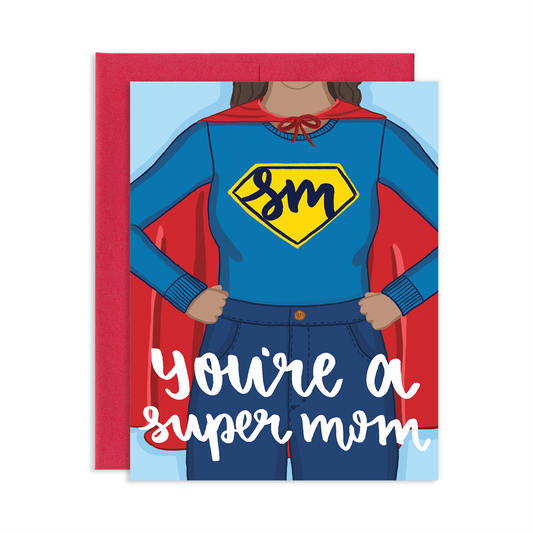 Super Mom Greeting Card | Old Logo