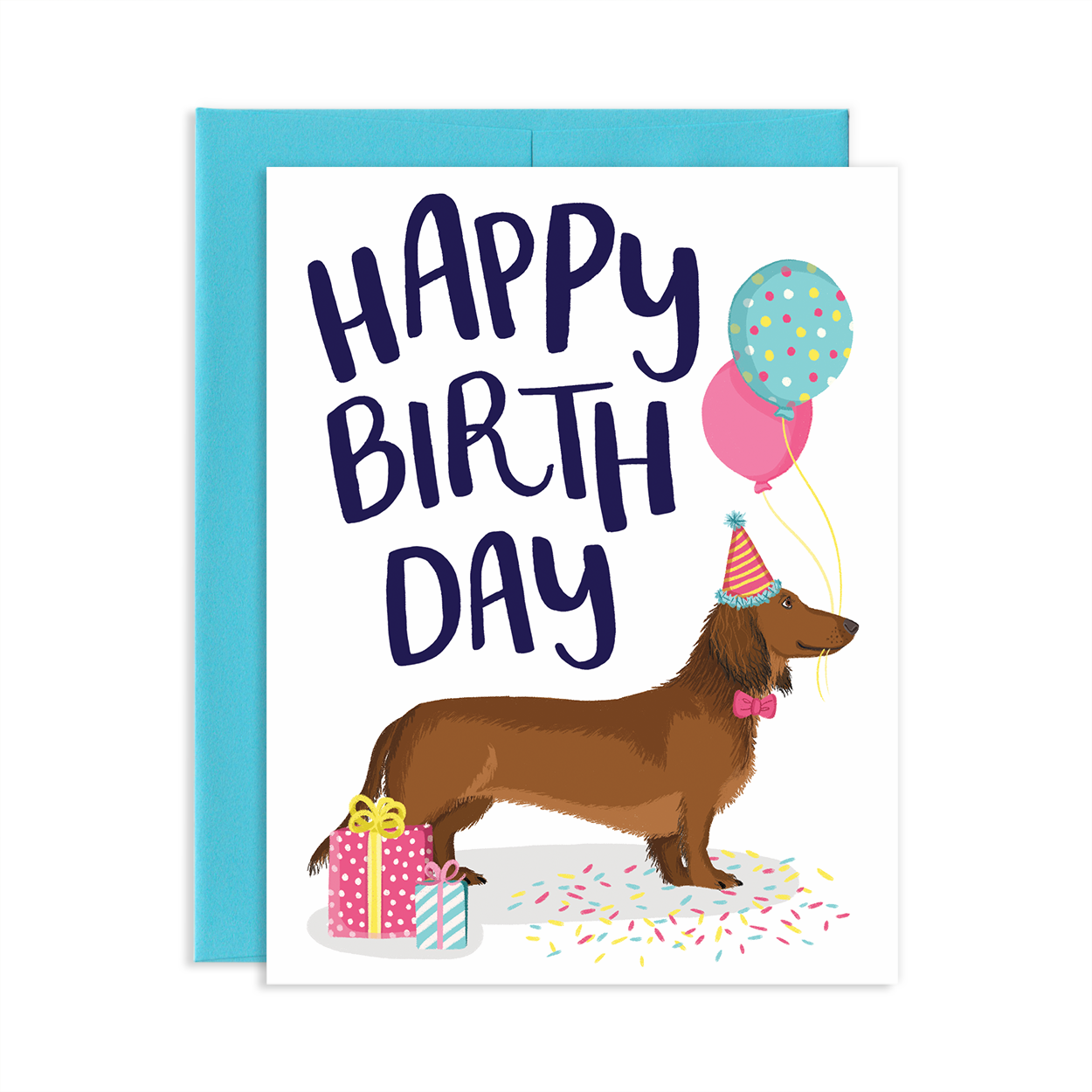Adorable Cats & Dogs Greeting Card + Pen Bundle