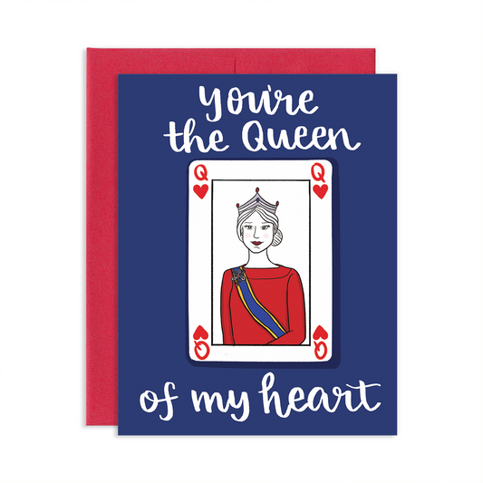 Queen Of Hearts Greeting Card | Old Logo