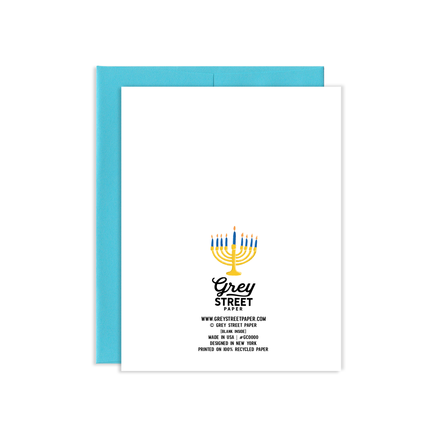 Hanukkah Yamaka Greeting Card