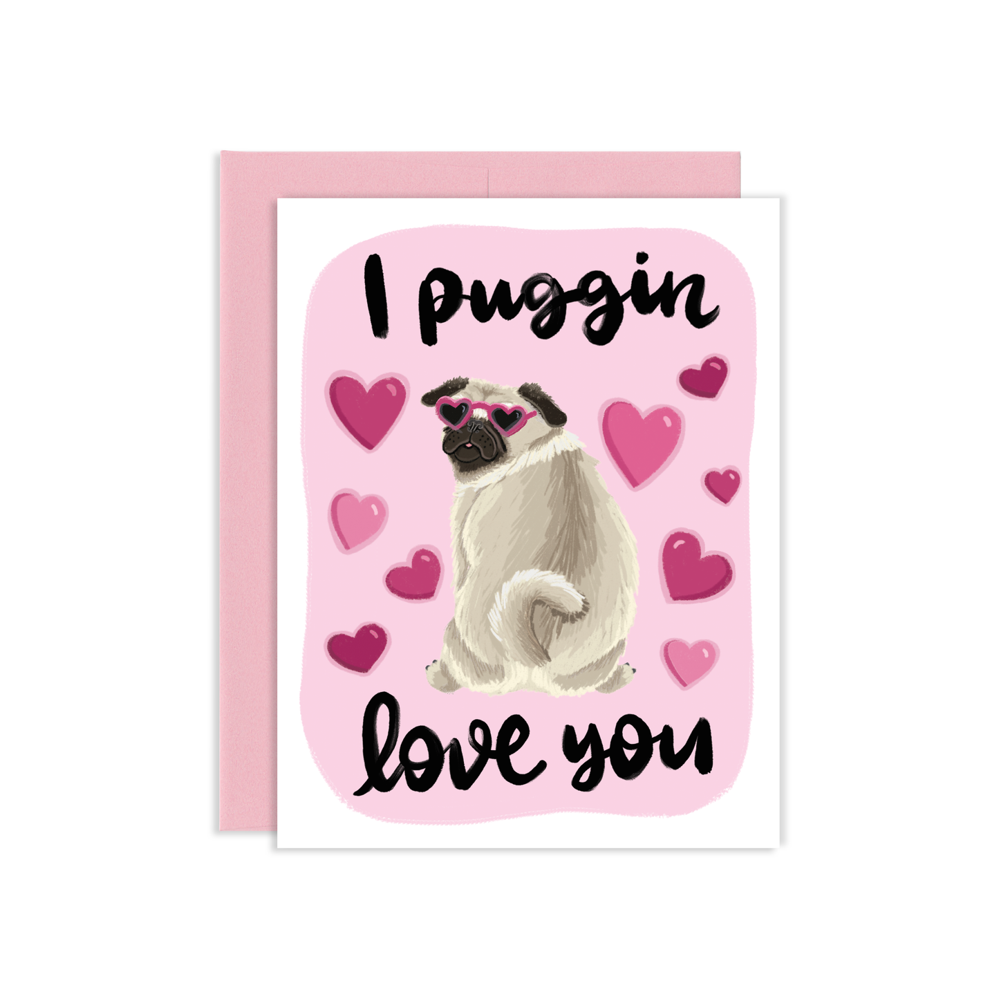 Adorable Cats & Dogs Greeting Card + Pen Bundle