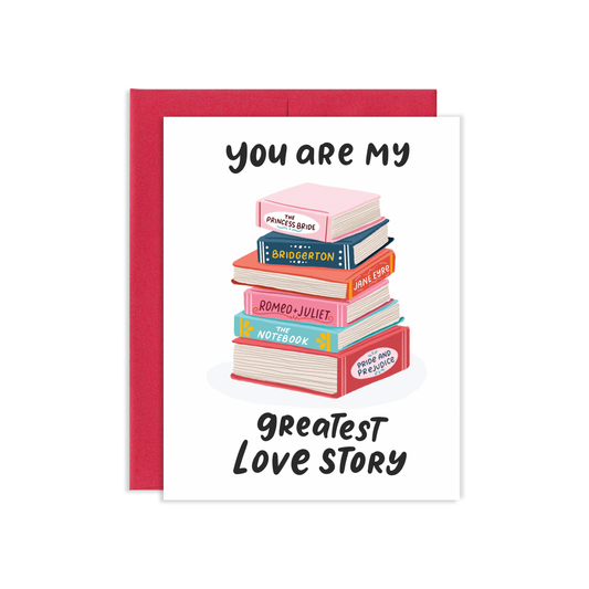 Books Love Story Greeting Card