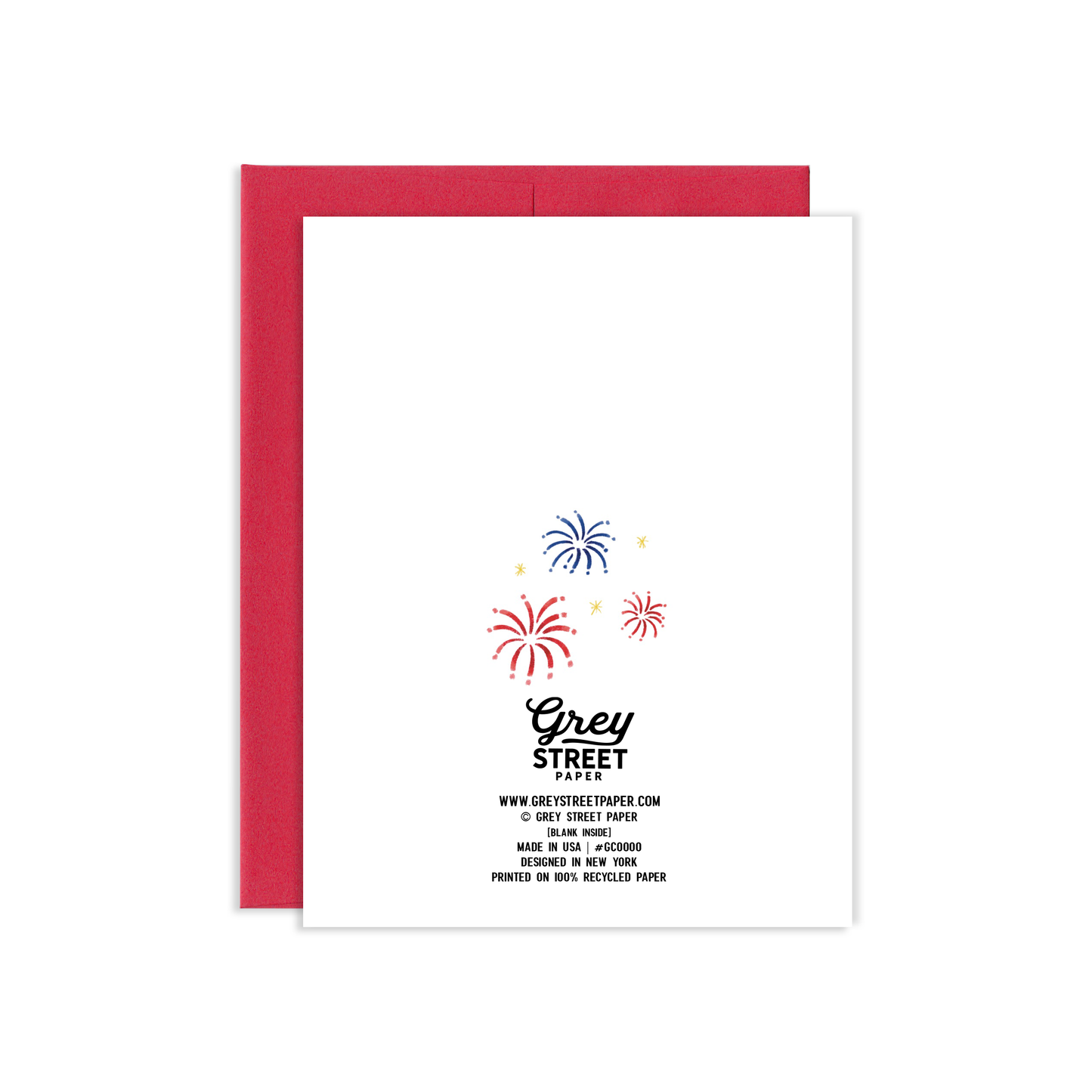 Lady Liberty Chipmunk Independence Day Greeting Card