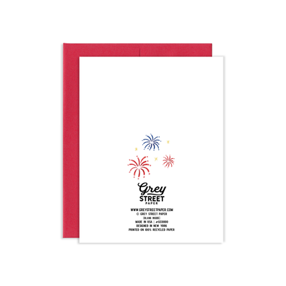 Chipmunk Independence Day Greeting Card