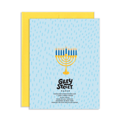 Latkes Home Hanukkah Greeting Card
