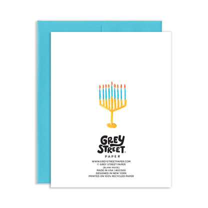 Beary Happy Hanukkah Bear Greeting Card