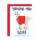 The GOAT Greeting Card