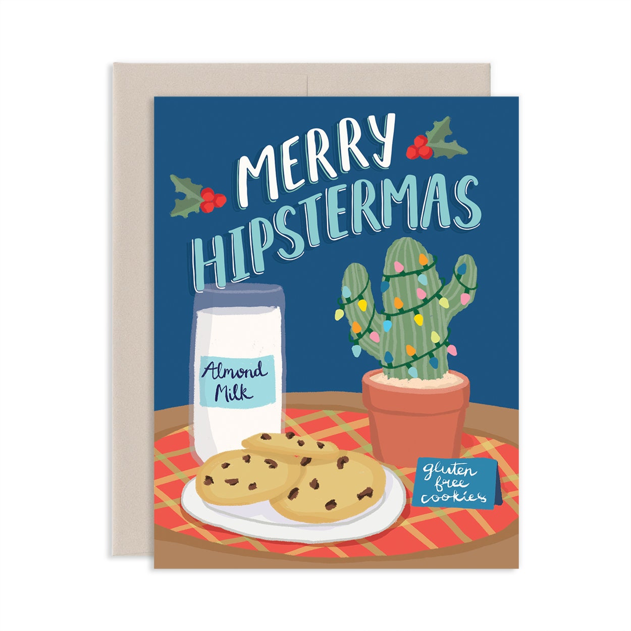 Merry Hipstermas Greeting Card