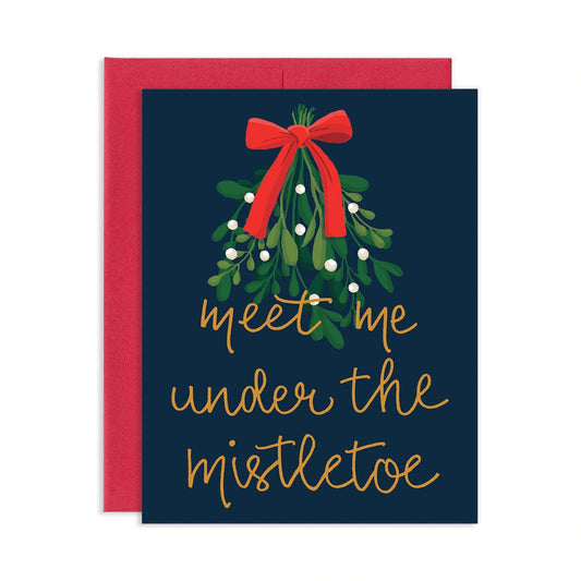 Mistletoe Holiday Greeting Card | Old Logo