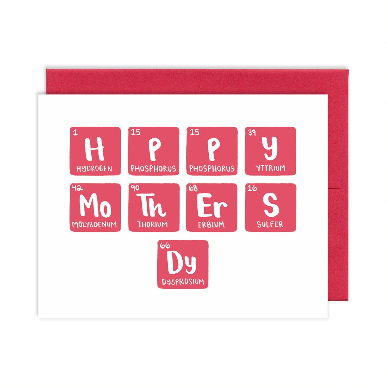 Mother's Day Periodic Table Greeting Card