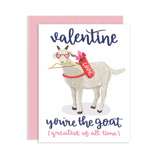 Valentine GOAT Greeting Card