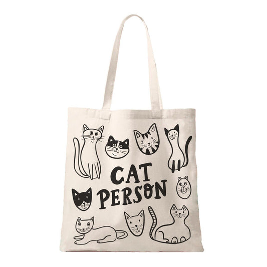 Cat Person Slightly Imperfect Tote Bag