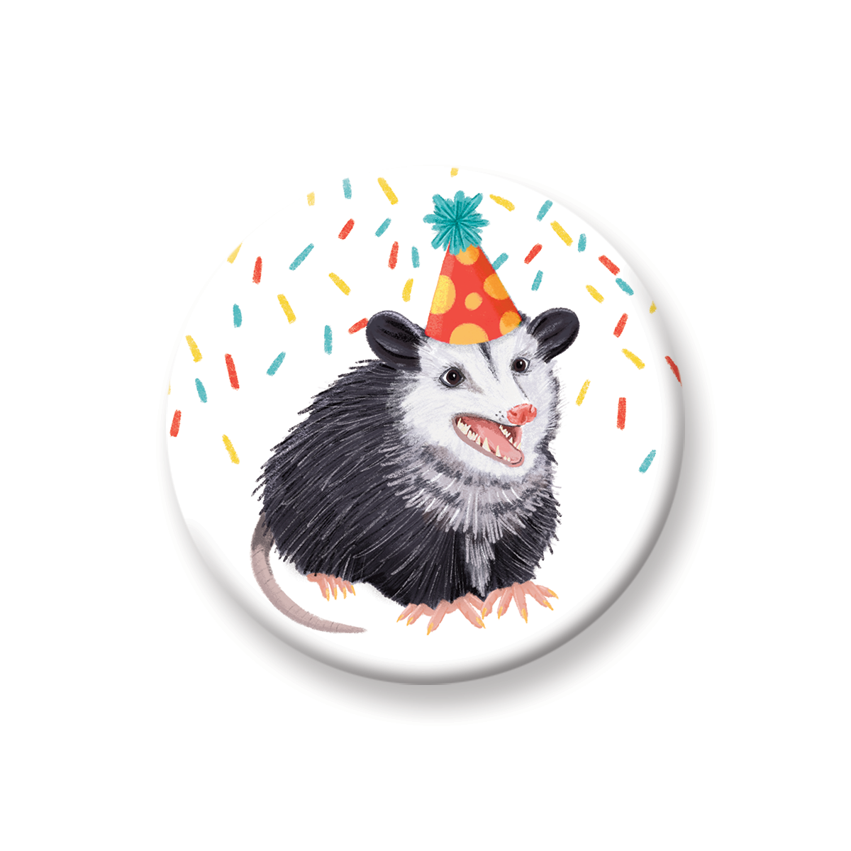 Opossum Party Magnet