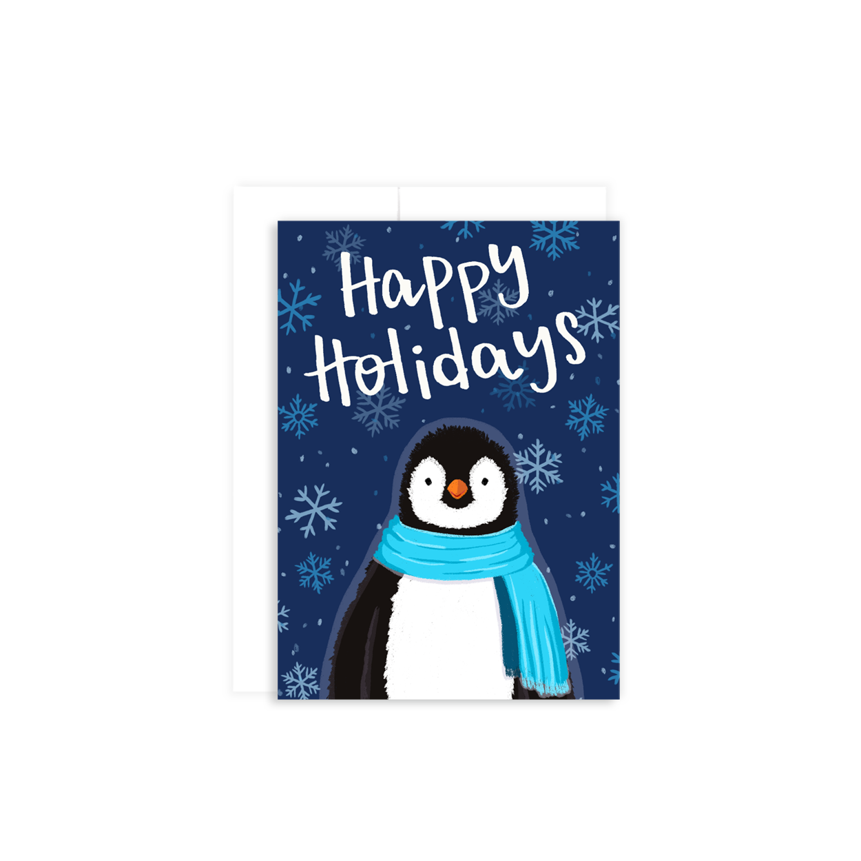 Mini Holiday Penguin Greeting Card