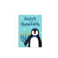 Mini Hanukkah Penguin Greeting Card