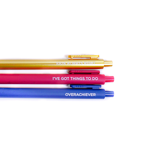 Type A Personality Pen Set