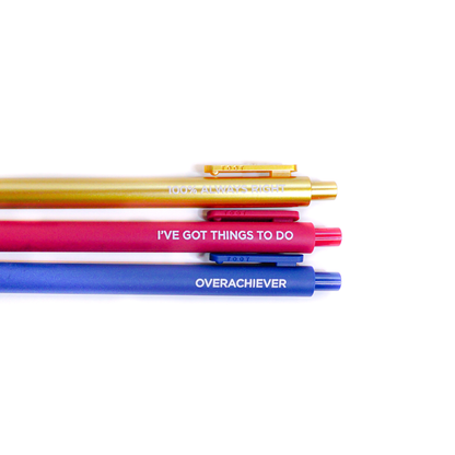 Type A Personality Pen Set