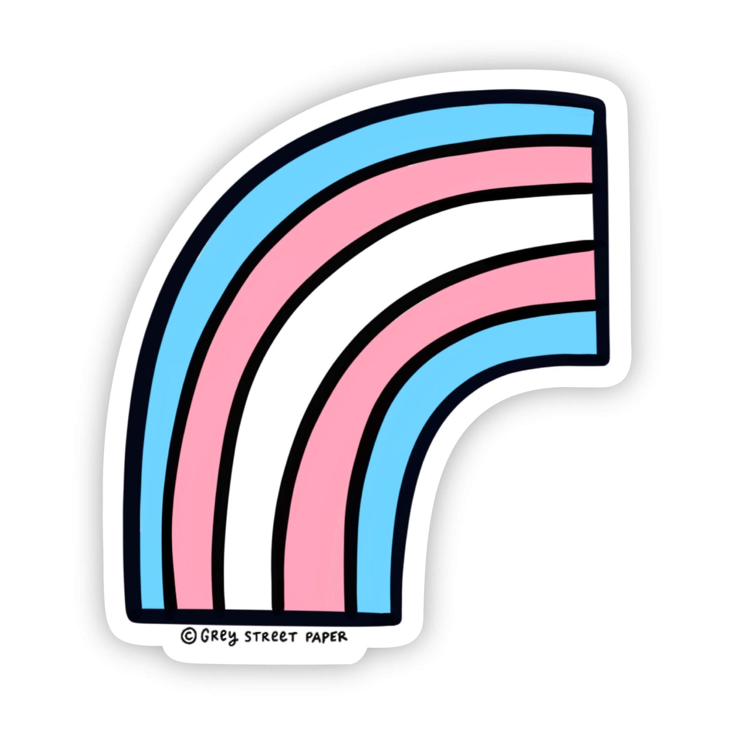 Trans Rainbow Sticker