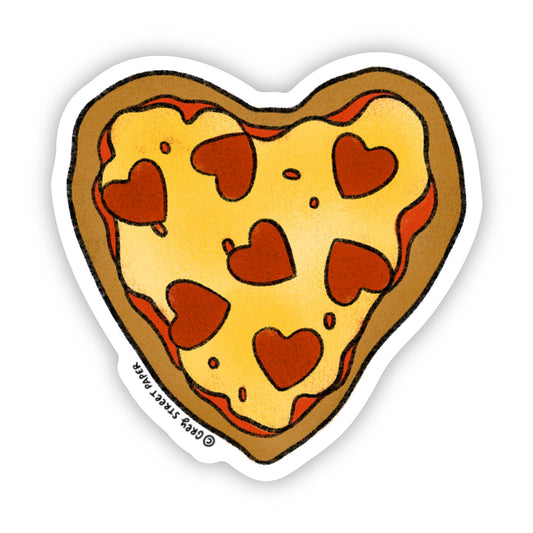 Pizza Heart Sticker